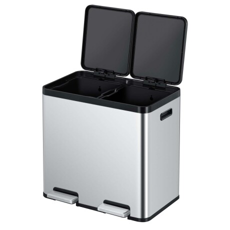 PAPELERA ACERO-INOXIDABLE GRIS EK9125MT