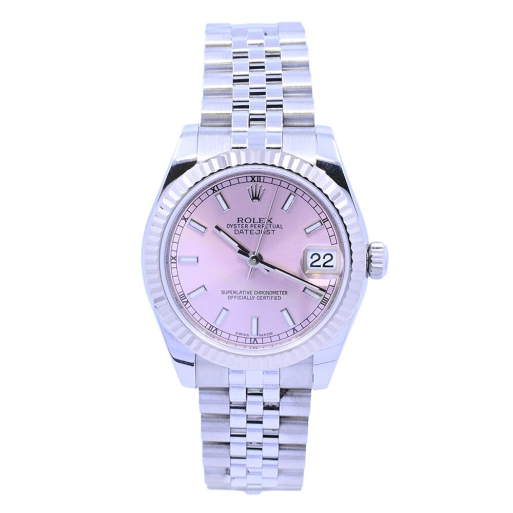 Rolex Datejust 178274 mediano 31 mm bisel oro 18k blanco, año 2019 con caja y papeles. Rolex Datejust 178274 mediano 31 mm bisel oro 18k blanco, año 2019 con caja y papeles.