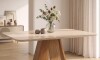 Mesa de Comedor 120 - Linea Celeste Milan Beige