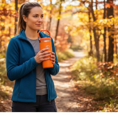 Termo Grip Max 890 ML Hike Color Naranja