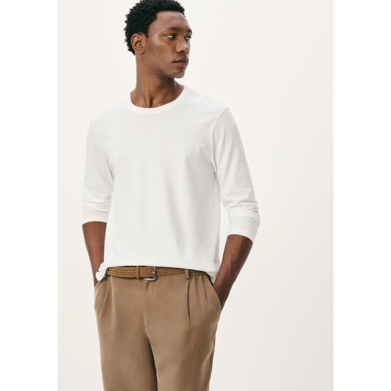 CAMISETA ML MASC BRANCO