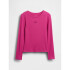 FRCH LS RIBBED TEE BRIGHT FUCHSIA 026