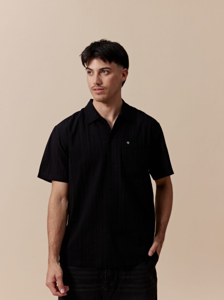 CAMISA TRAMA NEGRO
