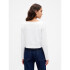 INTL LS CROPPED BOAT TEE FRESH WHITE