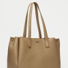 Shopper Erin en efecto cuero graneado Taupe
