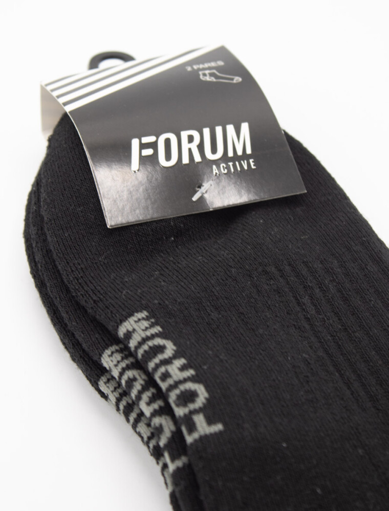 Zoquete Corto Pack x 2 Pares Negro