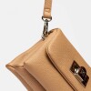Mini bag Leisure en efecto cuero graneado Camel