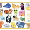 Set x3 láminas de stickers grandes +18m Djeco Set X3 Láminas De Stickers Grandes +18m Djeco