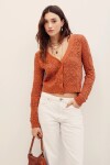 CARDIGAN FLOWERS ROMANCE Dulce De Leche