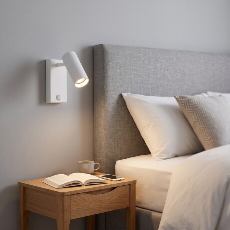 ARTEFACTO DE PARED LONG LETICIA ORIENTABLE Luminaria de Pared Long Leticia Blanca