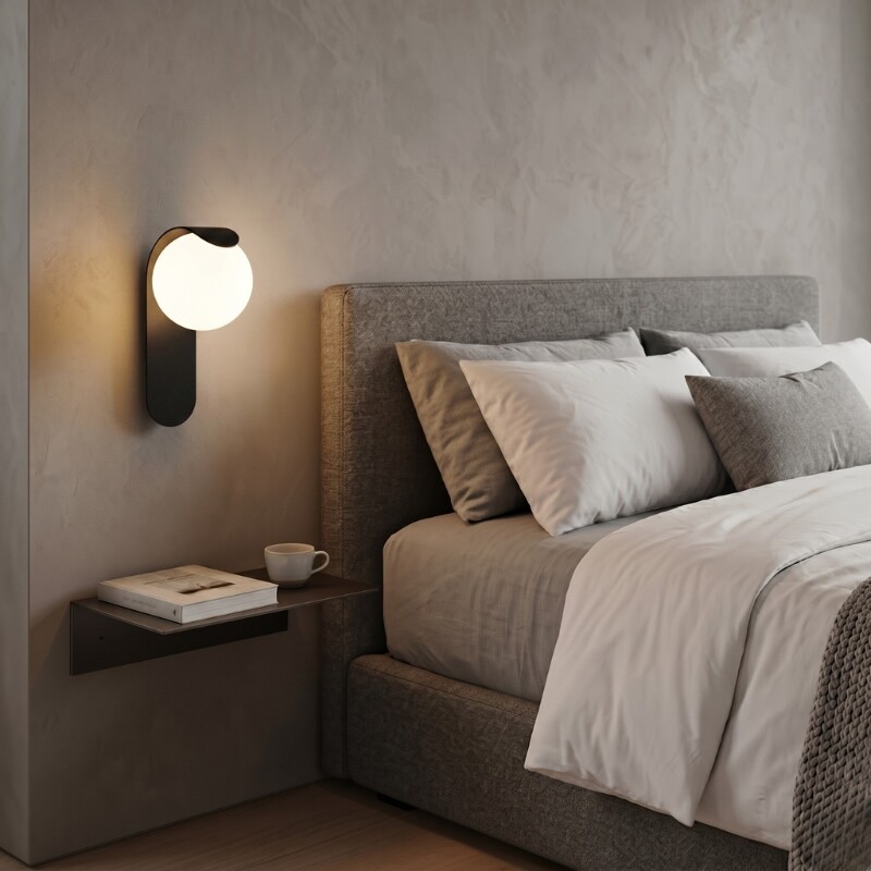 ARTEFACTO DECORATIVO DE PARED CRUX Luminaria De Pared Crux Negro