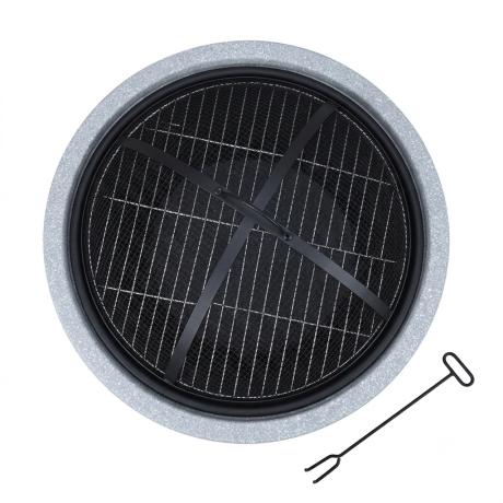 QUEMADOR FOGON FIRE KING CON GUARDA LEÑA PARA EXTERIOR QUEMADOR FOGON FIRE KING CON GUARDA LEÑA PARA EXTERIOR