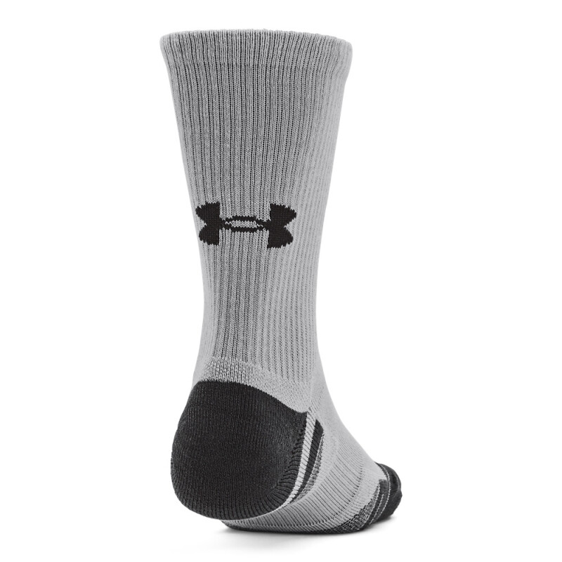 UA Performance Tech 3pk Crew-WHT GRY-011