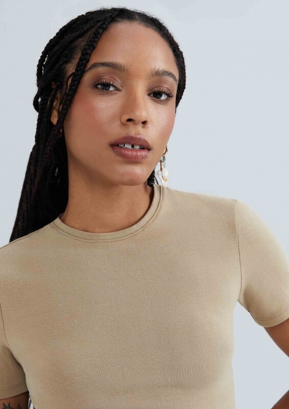 BLUSA MM FEM MARRÓN MEDIO