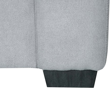 SOFÁ C/CHAISE MÁS DE 4 CUERPOS TELA GRIS DETROIT