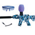 Pistola Hidrogel Ametralladora Lentes Municiones Recargable Color Azul