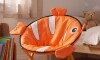 Silla Honguito Infantil Plegable de Metal Pez Naranja