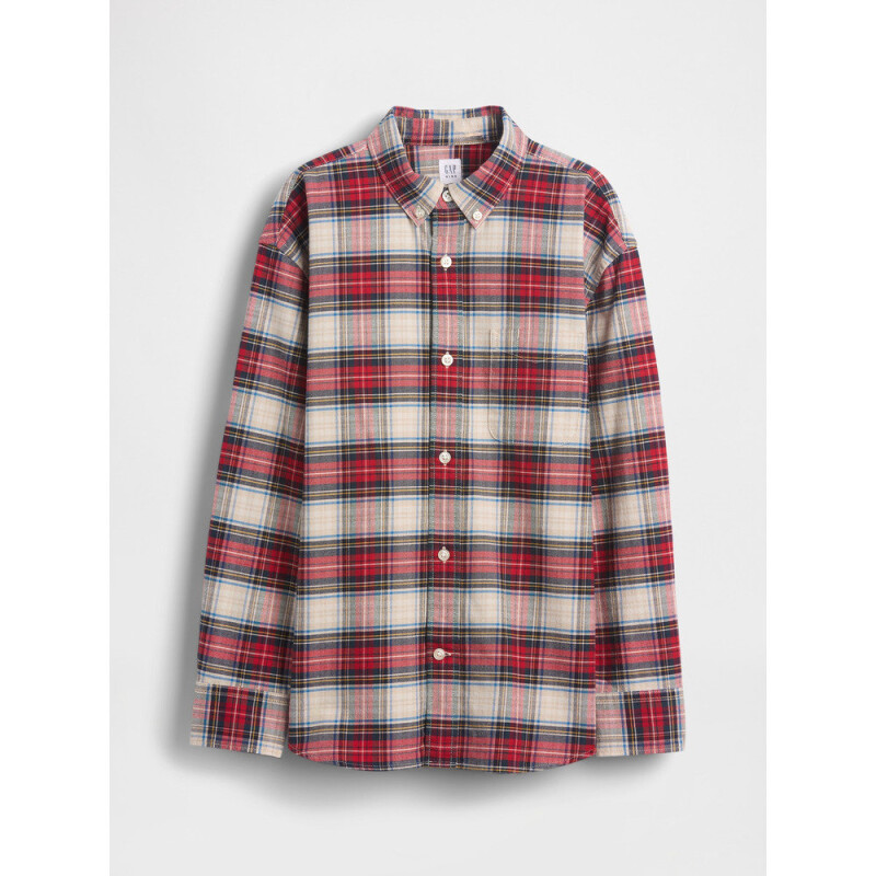 LS RELAXED OXFORD RED PLAID