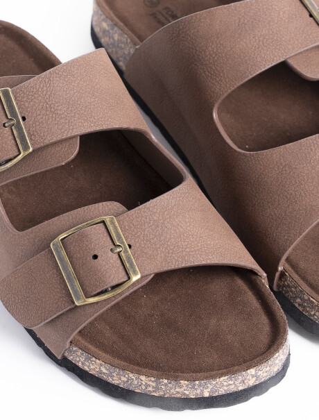 Sandalia C/Hebilla Canarias Camel