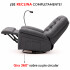 Sillón Masajeador Poltrona Con Control Remoto Y Soporte Para Celular GRIS