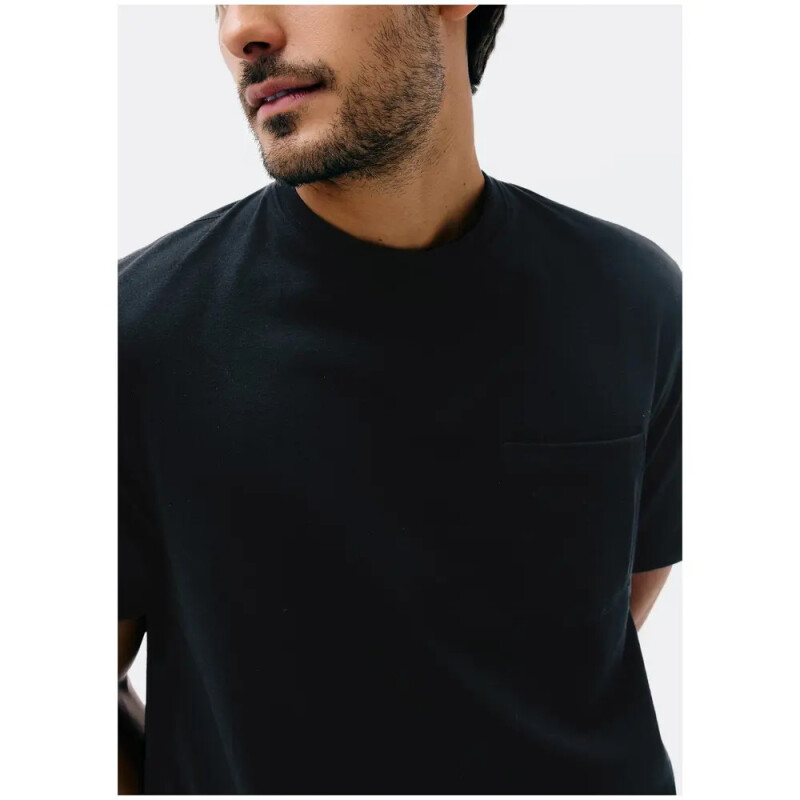 CAMISETA MM MASC PRETO ESCURO