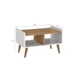 MESA RATONA - ESTILO RÚSTICO BLANCO MIEL