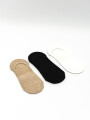 Medias Invisible Siri, Pack X 3 Color Unico