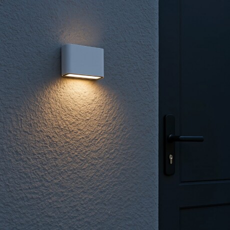 ARTEFACTO UNIDIRECCIONAL OVAL Aplique LED Unidireccional Exterior Graz Small Oval Blanco 3W IP65