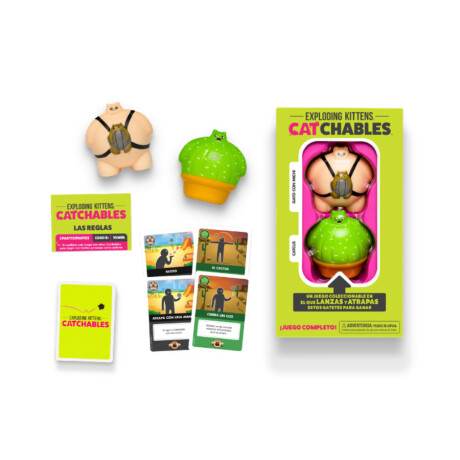 Exploding Kittens Catchables - Gato con Michi y Cactus Exploding Kittens Catchables - Gato con Michi y Cactus
