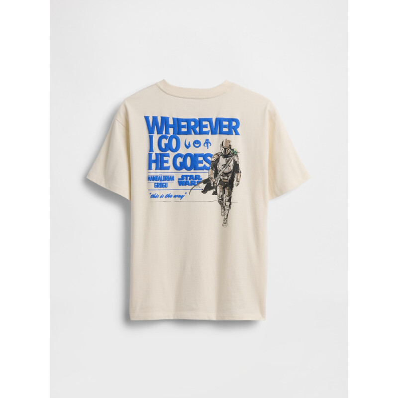 SW SS GRAPHIC RELAXED TEE IVORY FROST