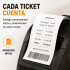 Rollo De Papel Térmico Para POS Impresora 57x40 mm Pack X50 Blanco 1