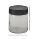 Set x3 Frascos de cristal 290cc GRIS