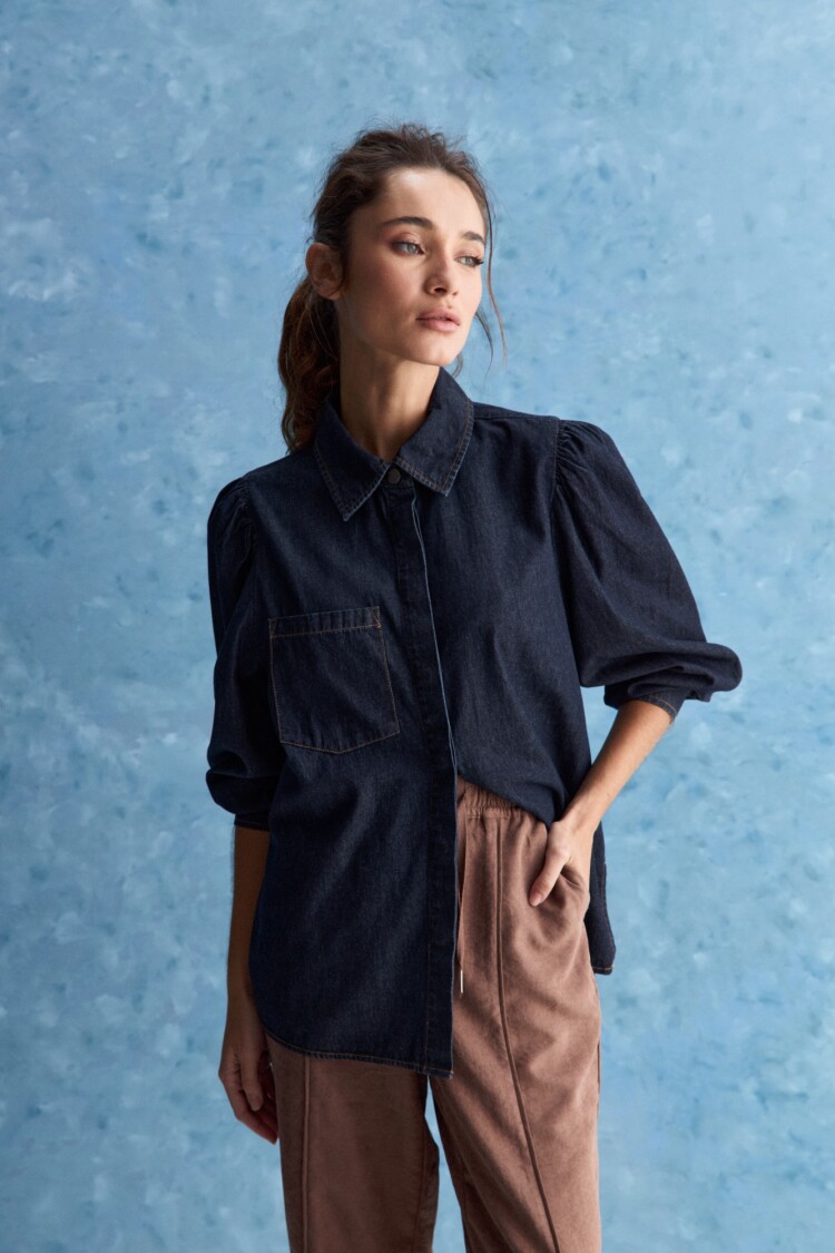 CAMISA AMORAS Indigo