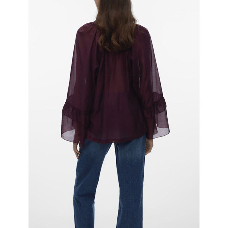 VMJENNA 7/8 FRILL TOP WVN GA Winetasting