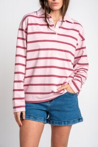 Sweater Polo Rosa