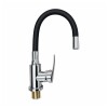 Grifería de Cocina Monocomando de mesada pico Flexible Negro Murdock Cromado Brillante Grifería De Cocina Monocomando De Mesada Pico Flexible Negro Murdock Cromado Brillante