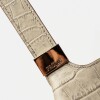 Bolso Eterial en cuero croco shine Taupe