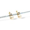 Caravanas Perlas y zirconia en oro- Oro bajo - Perla de río y zirconia - CA8222 conpiedra
