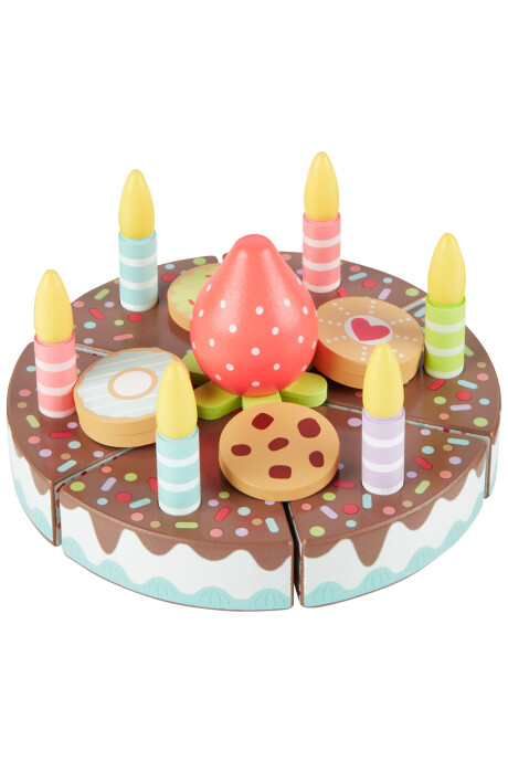 Juego de torta en madera Sin color