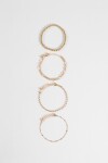 Set de 5 pulseras dorado