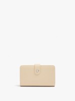 Cartera Con Textura L beige
