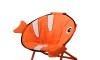 Silla Honguito Infantil Plegable de Metal Pez Naranja