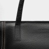 Shopper Vera en cuero graneado Negro