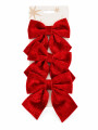 MOÑAS VELVET SET X 3 ROJO