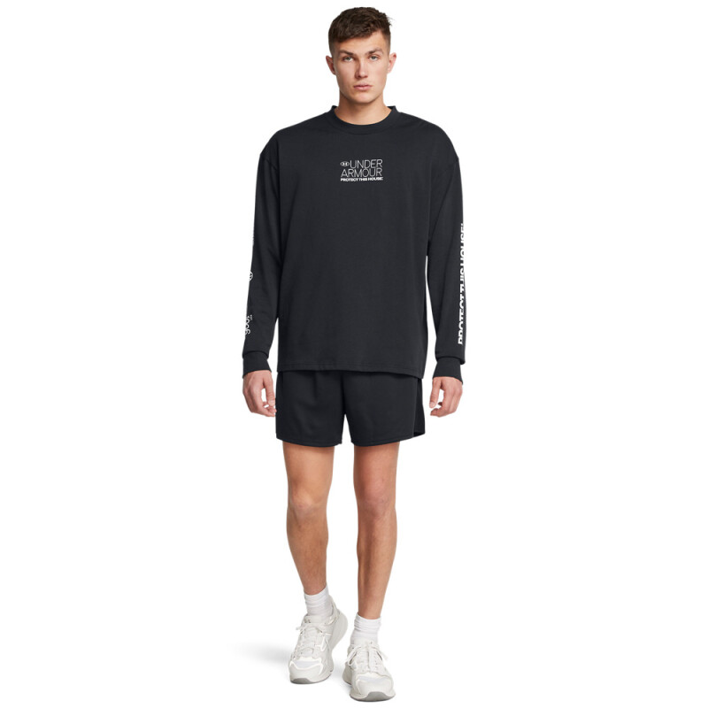 UA Tech 6in Mesh Shorts-GRN BLK-001