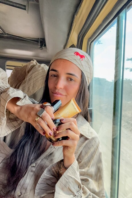 The Ranch Bandana Beige / Negro