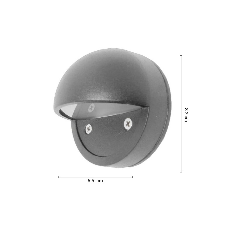 AEEP9P0 Luminaria de Exterior Frog Gris