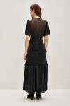 Vestido Frills Studs Negro