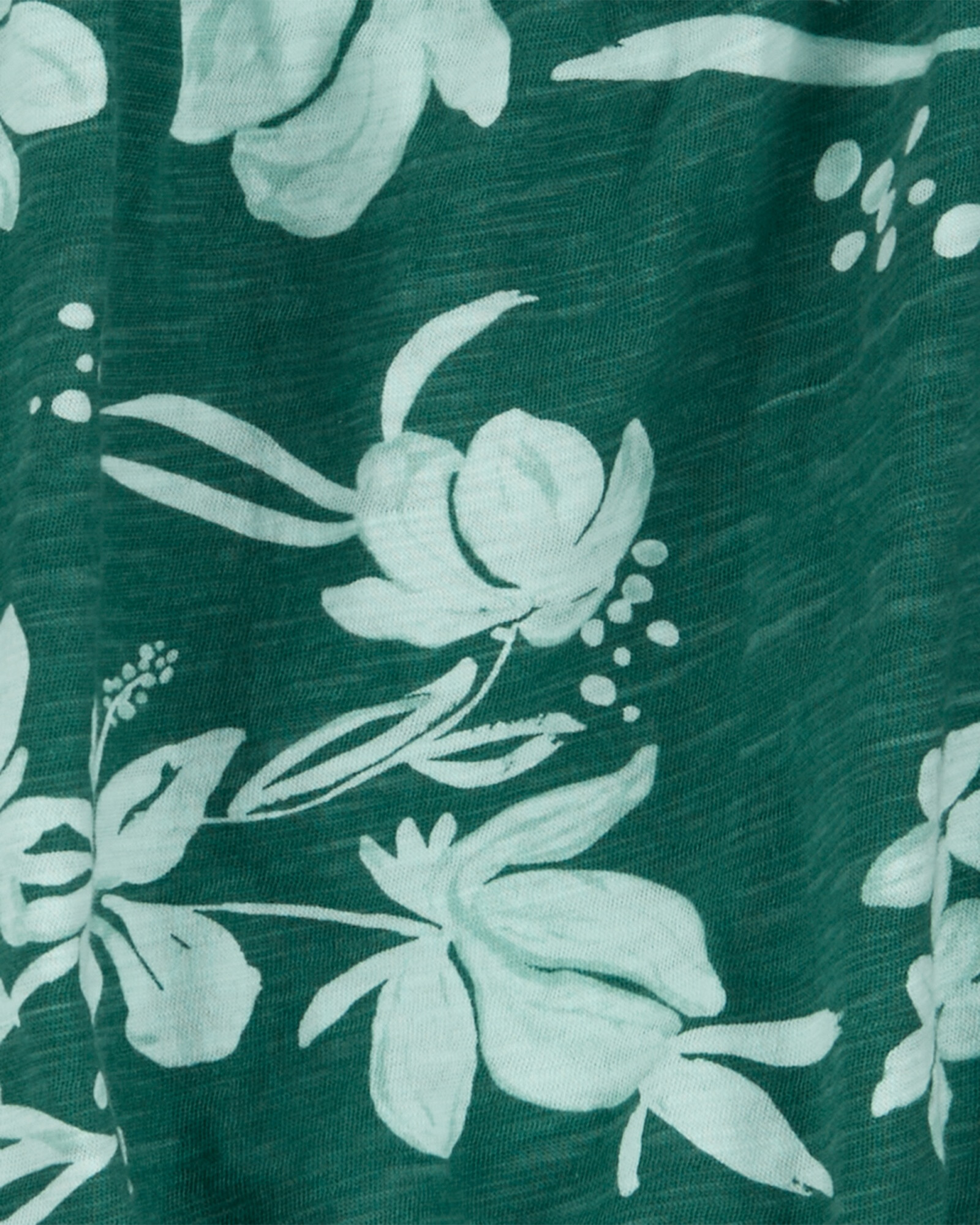 Set dos piezas de algodón, short y blusa diseño floral Sin color