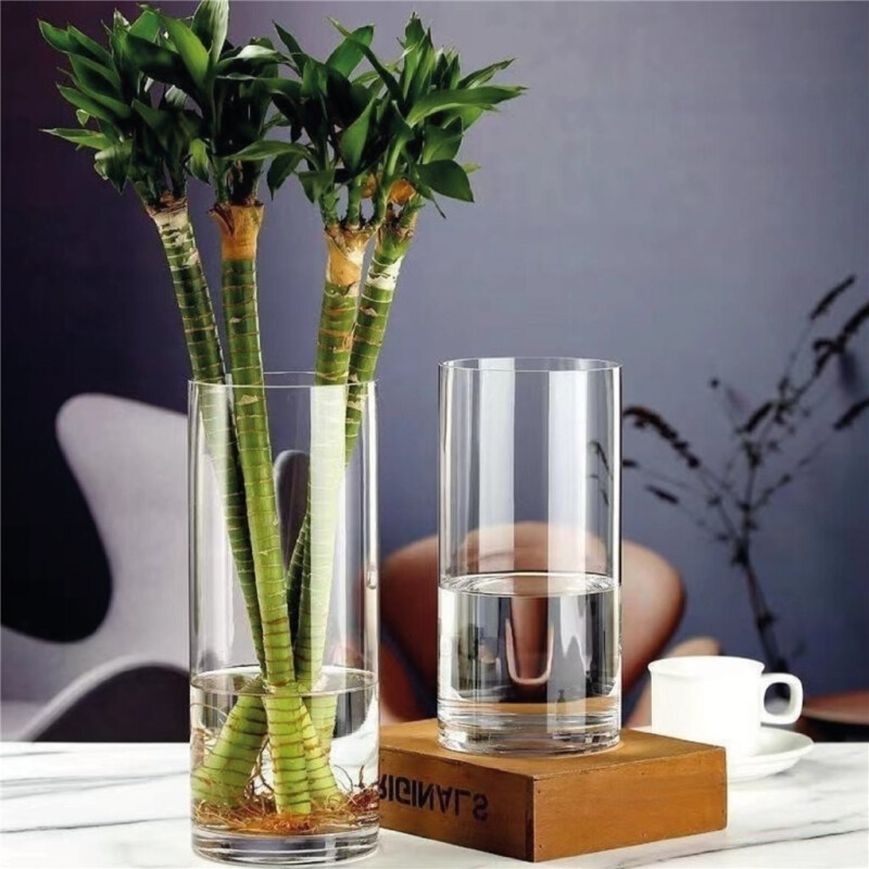 Florero de Vidrio Alto 50x15cm Florero de Vidrio Alto 50x15cm